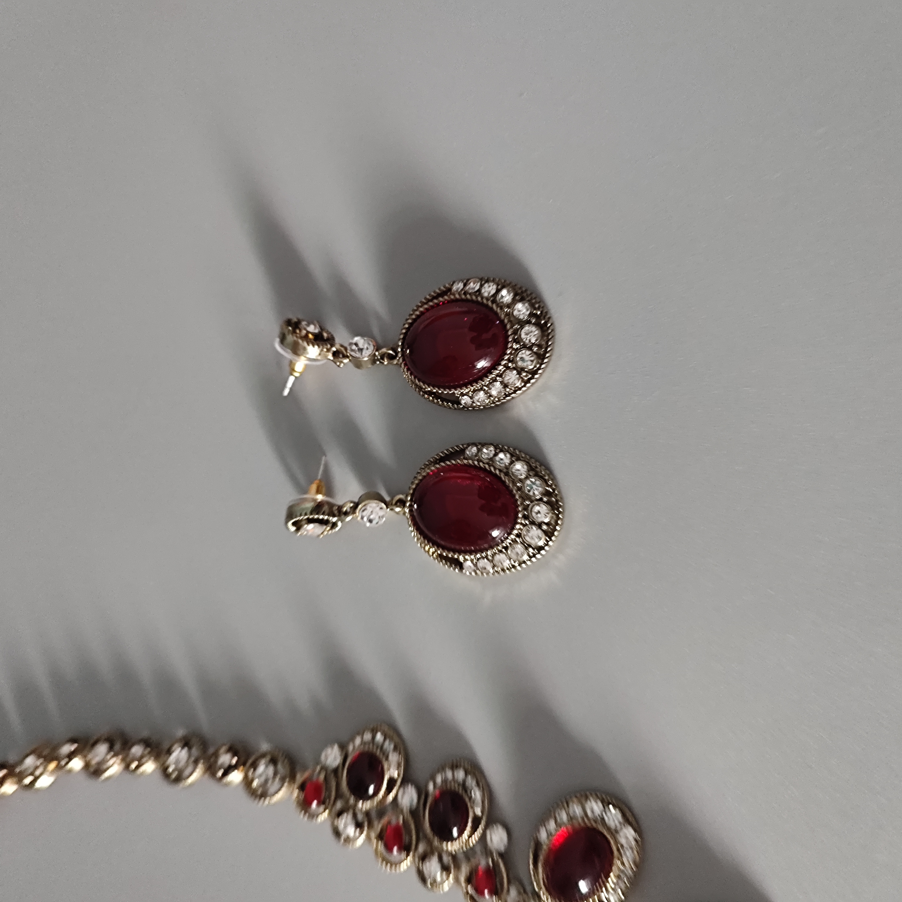 Europe style upgrade necklace & earrings set