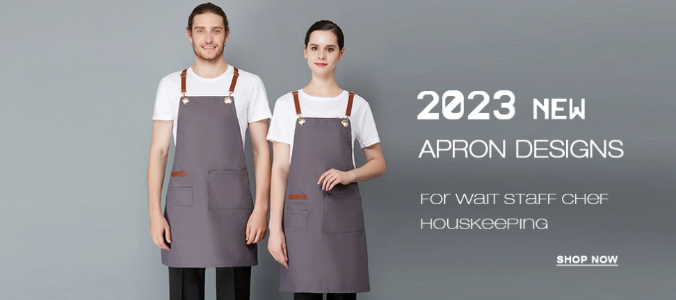 2023 new design apron halter apron for waiter chef housekeeping work